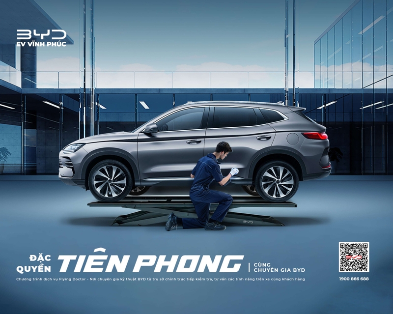 “Đặc Quyền Tiên Phong – Flying Doctor” Từ BYD: Chăm Sóc Xe Chính Hãng, Phụng Sự Niềm Tin Đầu Tiên